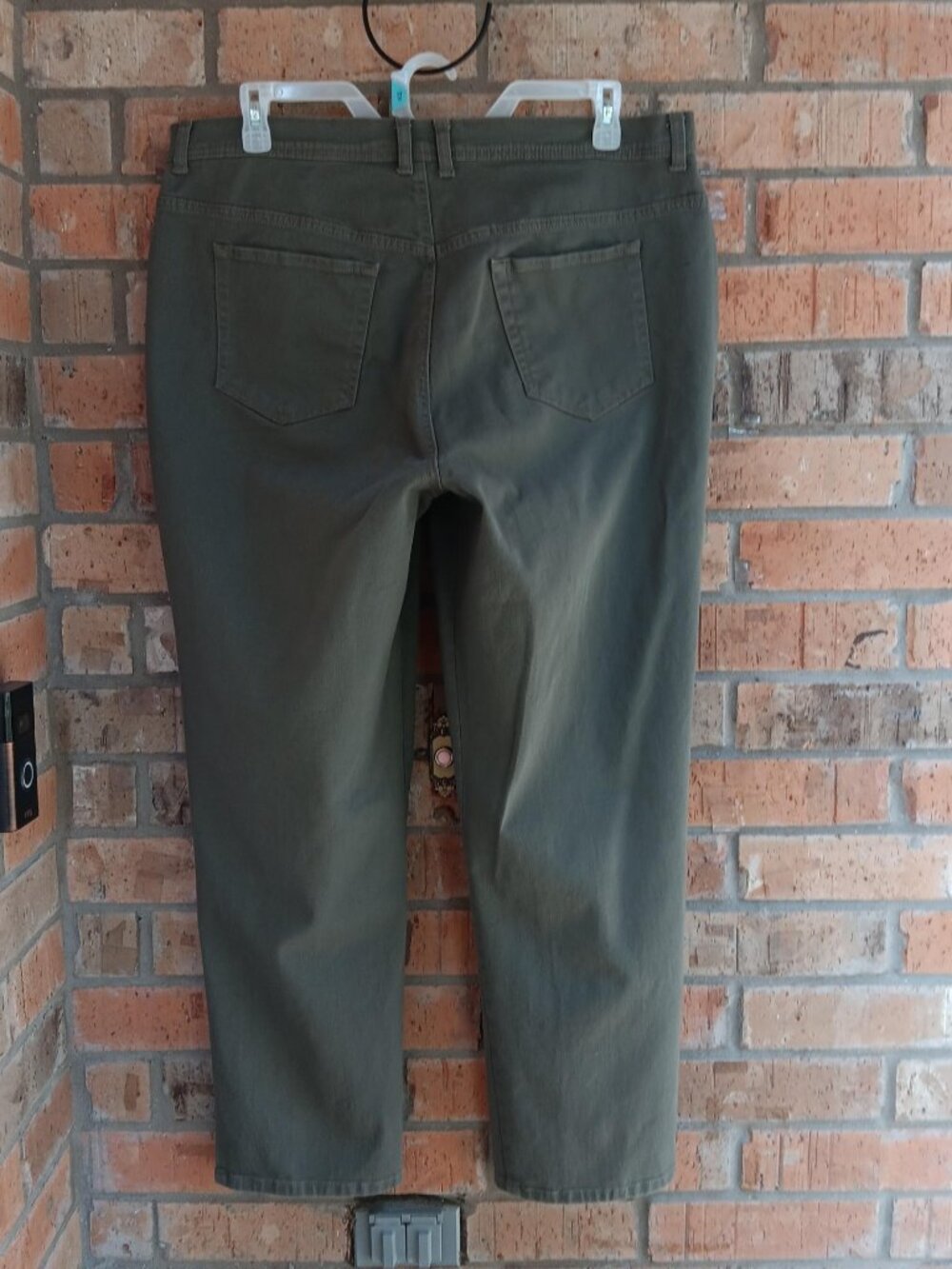 Gloria Vanderbilt Amanda Womens Jeans Olive Green Size 18W - Picture 3 of 8